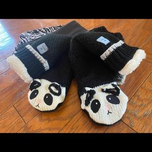 Jane and bleecker panda slipper socks